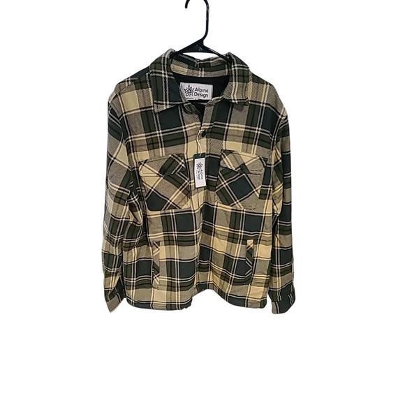 NWT Alpine Design Men's Size Large Quilted Lined Plaid Shirt - Picture 1 of 2